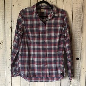 Duluth Blue Plaid Performance Button Down Shirt
